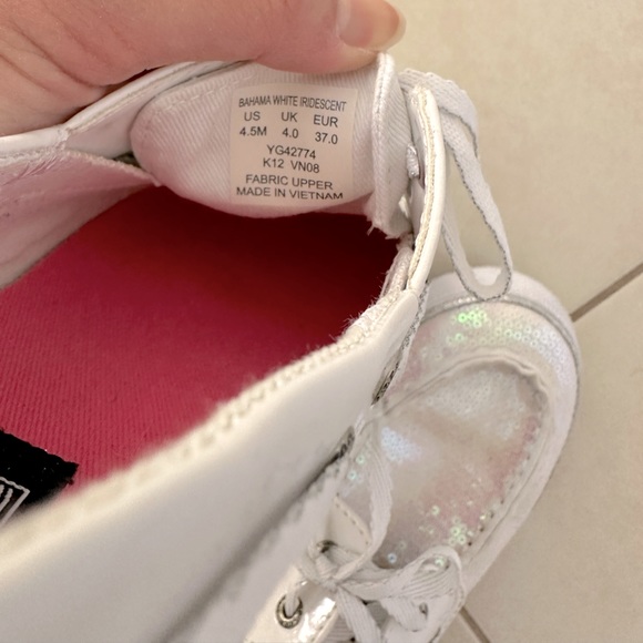 Sperry Women’s Top-sider White Bahama Shoes, Size US 4.5M - Picture 5 of 7